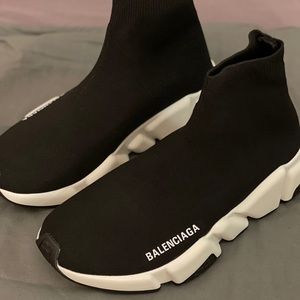 Balenciaga Speed Sneaker in black knit 2019